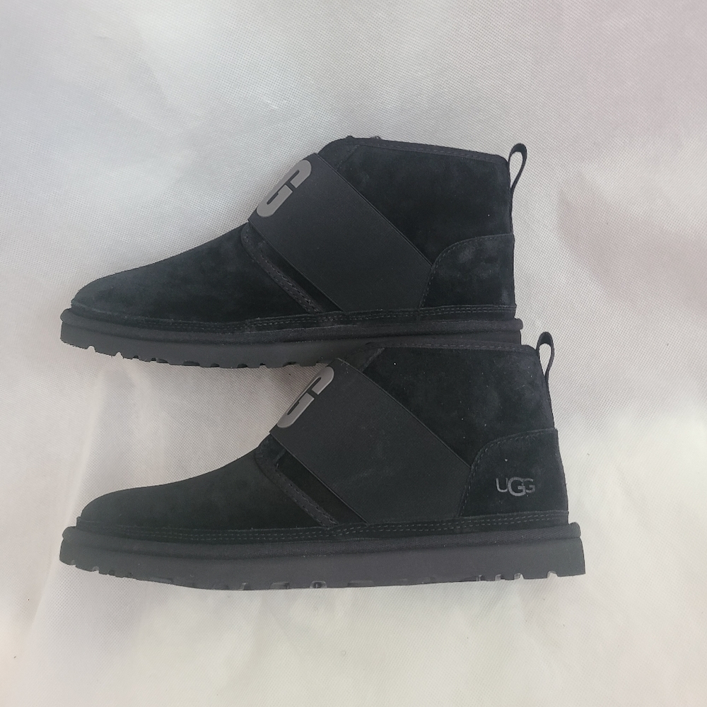 UGG Unisex Neumel ll Slipon in Black Ankle Boots Sz 10 - Picture 4 of 8